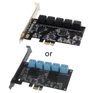 10 Port PCIE Expansion Card PCIE to 3 Controller 6Gbps SSD Card for PC - Photo 1/7