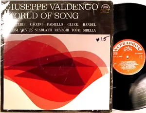 SUPRAPHON RED STEREO Giuseppe Valdengo WORLD OF SONG Handel Gluck SUA ST-50884 - Imagen 1 de 2