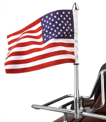 Show Chrome Flag - U.S.A. Motorcycle Street Bike 4-240US 9001-0004 sho4-240US - Image 1 of 4