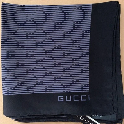 Gucci Pañuelo de Seda Bufanda 100% Unisex Nuevo con Etiqueta de Japón Foto 1 de 4