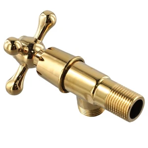 Stylish Design Gold Color Brass Angle Valve 12 Toilet Water Stop Valve - Picture 1 of 12