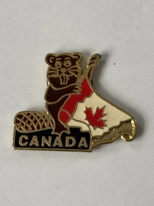 Canada Metal Fridge Magnet Maple Leaf Flag Beaver Travel Tourism Gift - Picture 1 of 4