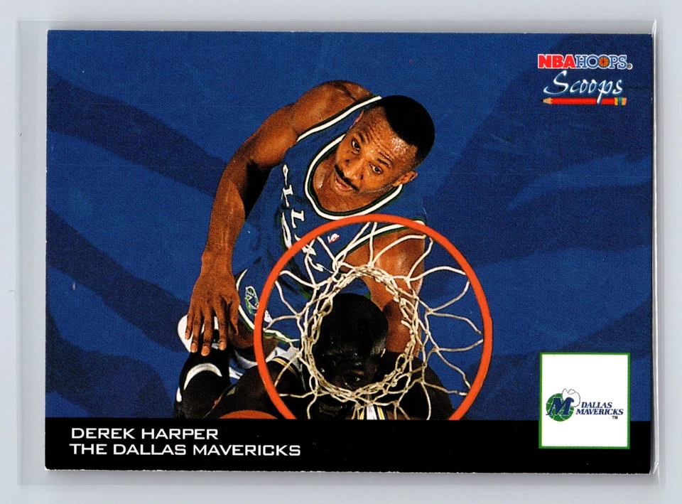 1993-94 NBA Hoops - Scoops Derek Harper #HS6 - Image 1 of 2