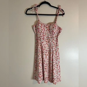 Lily Rose Womens Dress Size Small Light Pink Floral Spaghetti Strap Flowy Mini - Picture 1 of 10