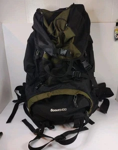 Teton Sports Scout 3400 Black/Green Internal Frame Hiking Camping Backpack - Picture 1 of 9