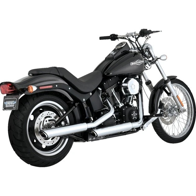 Silenciadores sin cordones Vance & Hines Twin Slash cromados #16834 Harley Davidson Foto 1 de 1