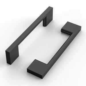 10 Pack 3.75 Inch(96mm) Cabinet Pull Matte Black Kitchen Cabinets Handles Bla... - Bild 1 von 6