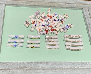 50+ Glazed Ceramic Porcelain Tube Beads Mixed Sizes & Colors Lot-Fire Mountain - Picture 1 of 21