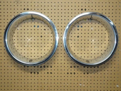 1969-88 Oldsmobile Pontiac 14”x7” Rally Wheel Trim Ring Oem Rare Clip design - Image 1 of 4