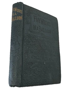 Five Weeks in a Balloon by Jules Verne (1889) Antique American Edition - Picture 1 of 8
