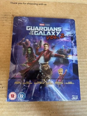 GUARDIANS OF THE GALAXY VOL 2 LENTICULAR 3D BLURAY STEELBOOK NEW & SEALED Marvel - Image 1 of 4