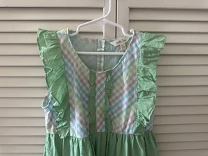 NEW Matilda Jane Girls Over the Rainbow Swiss Dot Dress Size 8 - Picture 1 of 5