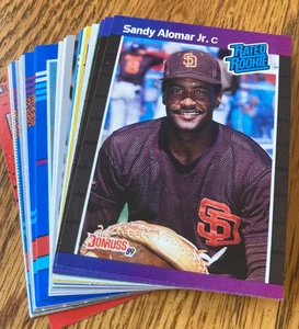 SANDY ALOMAR JR. CARTE DA BASEBALL LOTTO DI 27 FORME DI ALTA QUALITÀ CON 7 ROOKIES PADRES - Foto 1 di 1