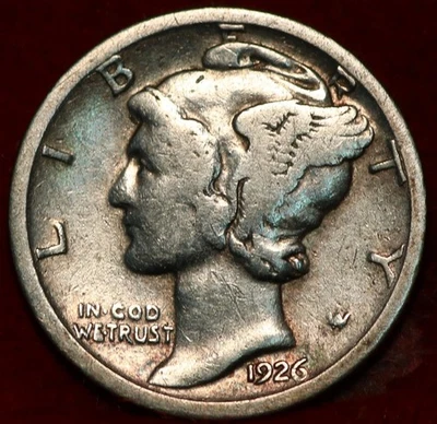 1926-S San Francisco Mint Silver Mercury Dime - Image 1 of 2