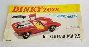 Dinky Toys 220, Ferrari P.5, Rare Shop Display superb Near Mint Condition - Picture 1 of 4