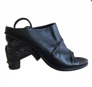 Sandalia de cuero negro/negro A.S 98 Limelighter 9637001 11/42 - Imagen 1 de 1