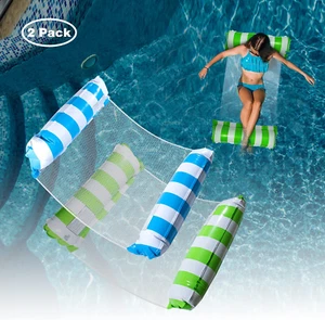 Hamaca flotadora de piscina de agua, tumbona flotante de piscina, hamaca de agua tumbona, natación - Imagen 1 de 12