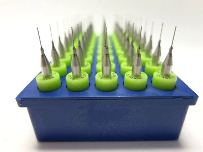 Juego de 50 brocas de precisión para PCB de carburo de tungsteno Matrix 0,30 m 0,0118" x 0,217" Foto 1 de 3