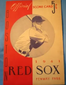 Lefty Grove 300 Win Program 1941 Boston Red Sox Last Win/Ted Williams HR/406 ⚾️ - Picture 1 of 4
