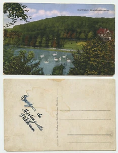 85722 - Saarbrücken - Deutschmühlenweiher - alte Ansichtskarte - Picture 1 of 1