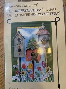 Bird & Bird Houses Garden Flag 12".5 X 18" Garden Flag NEW NIP - Picture 1 of 2