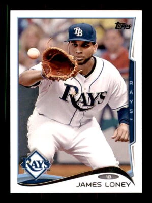 2014 Baseball Topps James Loney Tampa Bay Rays #328 1 - Image 1 of 2