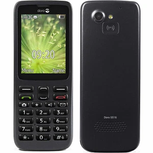 BNIB Doro 5516 Single SIM 1GB + 43MB Black Factory Unlocked 3G OEM - Picture 1 of 3