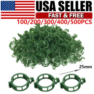 Garden Plant Support Clips Veggie and Tomato Trellis Twine 25mm 100-500Pcs - Image 1 of 4