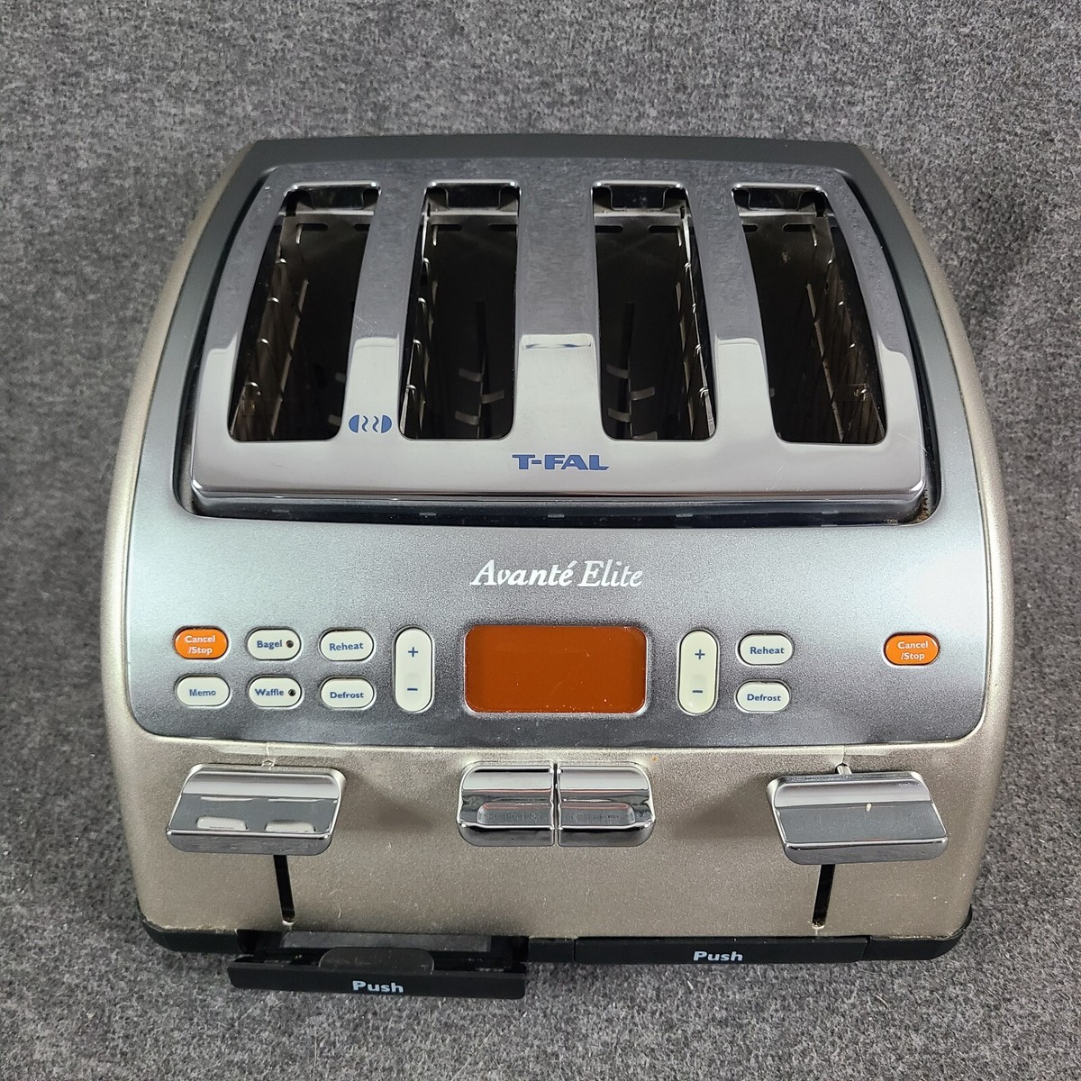 Slice Toaster With Bagel Function T-Fal 4-slice Stainless Steel