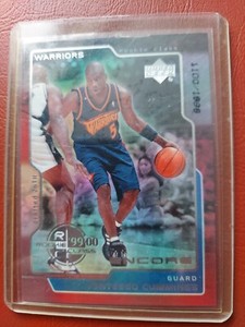1999-00 Upper Deck Encore Warriors Basketball Card #109 Vonteego Cummings Rookie