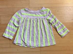 Cat & Jack Girl Long Sleeve Stripe Top Size 18m - Picture 1 of 3