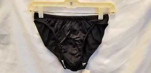 New Old Stock Retro 80s/90s Black Brokini Swim Briefs Speedo Mankini vintage Sml - Picture 1 of 5
