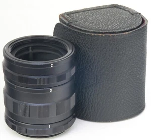 Pentax Asahi M42 Auto Macro Ring 3er Set + Koffer - Bild 1 von 2