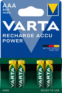 4 x AAA MICRO NI-MH BATERIE VARTA 1,2V 800 mAh Gigaset A580 A585 Telefon DECT HR03 - Zdjęcie 1 z 2