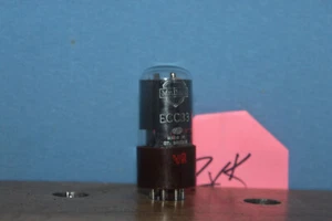 Tubi Radio ECC33 6SN7 Mullard Base Marrone V2 X1 8L Test 114/112 - Foto 1 di 3