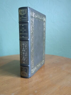 Franklin Library Great Books Western World The History of Herodotus EUC Leather - Imagem 1 de 4