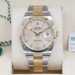 Rolex Datejust 126233 Champagne Motif Dial 36mm Unworn Complete Set Year: 2023 - Picture 1 of 7