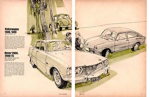 1967 VOLKSWAGEN 1500, 1600 - BEST ECONOMY CAR ~ ORIGINAL 2-PAGE ARTICLE  - Imagen 1 de 1