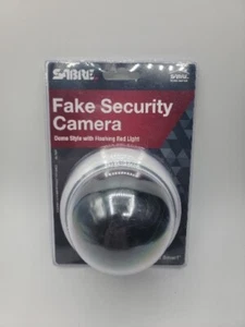 SABRE HS-FSCD Fake Security Camera Dome Style Decoy with Flashing Red LED Light - Picture 1 of 2