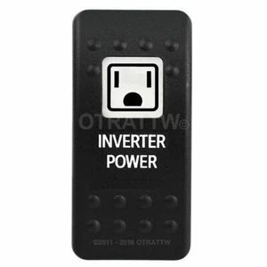 OTRATTW Carling Tech Contura II Rocker Switch, INVERTER POWER, WHITE LENS - Foto 1 di 6