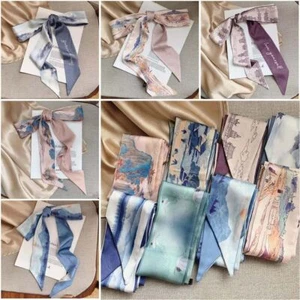 Oil Painting Headband Ribbon Hair Ribbon Scarf Retro Headscarves - Picture 1 of 21