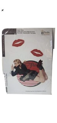 Flirt Lips Kisses Sexy Laptop Decal Tattoo Skin Cover, For Standard Laptop Sizes - Image 1 of 2
