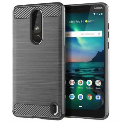 NEW TPU Leather Slim Flexible Premium Case Cover For Nokia 3.1 Plus / Nokia X3 - Image 1 of 4
