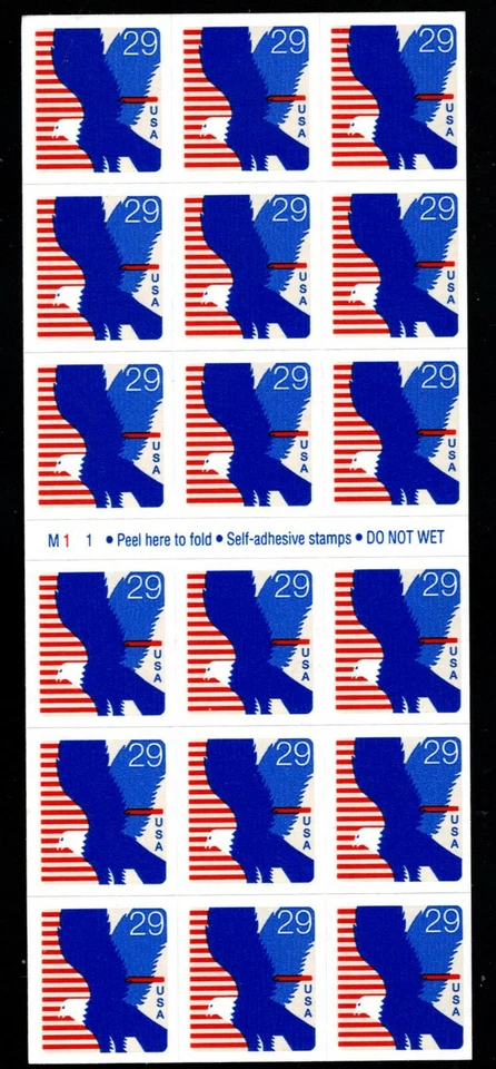 US, Sc #2598a, MNH, 1984, EAGLE, booklet pane 18 - Image 1 of 1