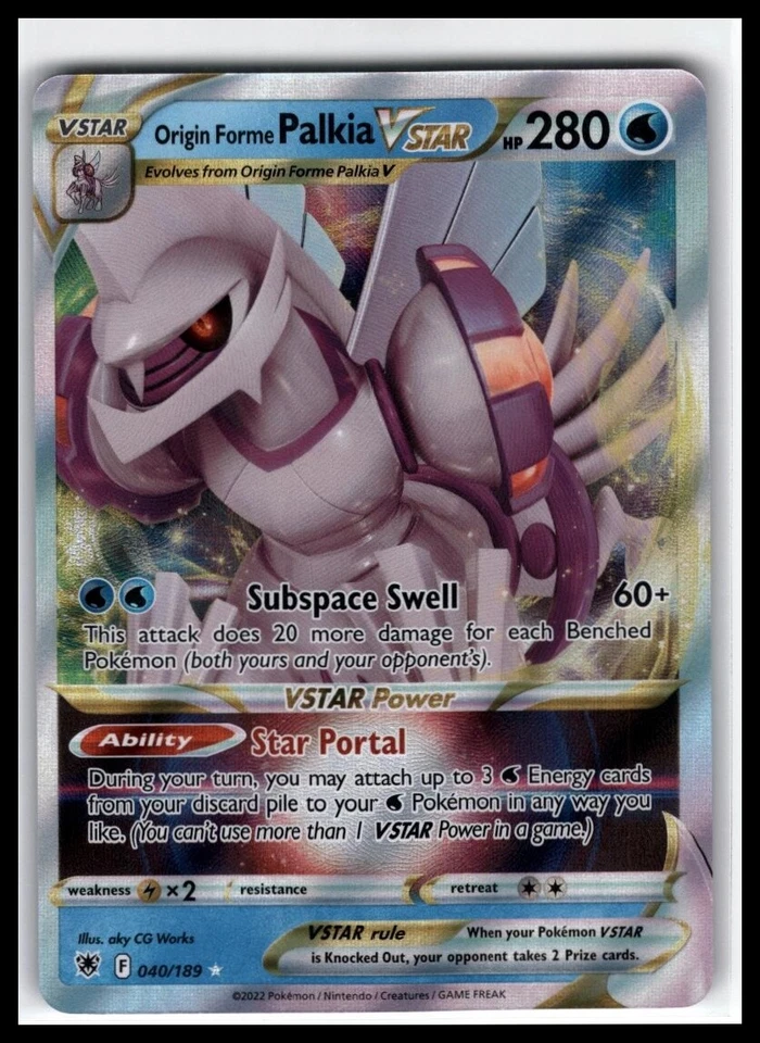 Prize Pack Series Cards #040/189 Origin Forme Palkia VSTAR - Image 1 of 2