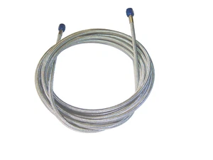 4AN 96" NITROUS OXIDE STAINLESS STEEL BRAIDED HOSE BLUE ENDS - Picture 1 of 1