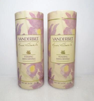VANDERBILT POR GLORIA VANDERBILT CRISTALES DE BAÑO ESPUMOSOS 8 OZ LOTE DE 2 Foto 1 de 3