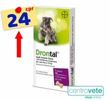 DRON-TAL 24 Cpr Cane Vermifugo SCONFEZIONATO → Contro parassiti intestinali Cani