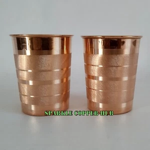 Hergestellt in Indien Silber Touch Design Reines Kupfer Glas Jahrestag Geschenk für Sie - Bild 1 von 5