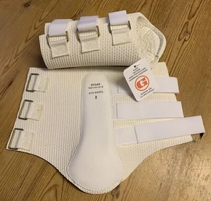Gygax Economy Brushing Boots White Cob Three Strap - Bild 1 von 4